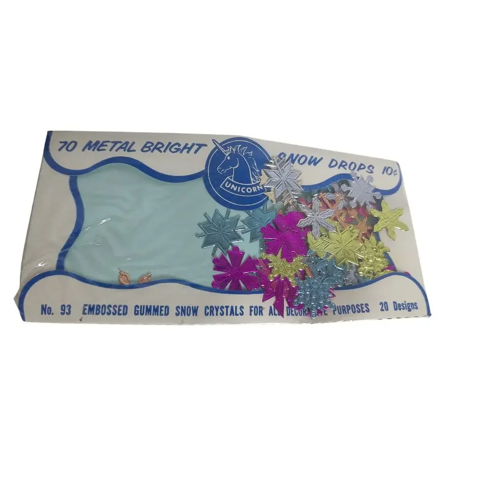 Unicorn gummed decorative